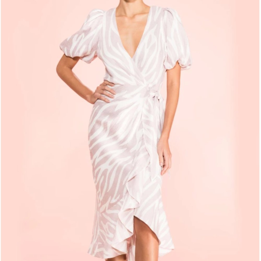 NWT | Parker | Pink Faux Wrap Dress